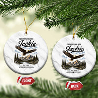 Jackie Bald Eagle Memorial Tribute Ceramic Ornament Forever Flying High Big Bear California 2012 2026