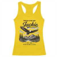 Jackie Bald Eagle Memorial Tribute Racerback Tank Top Forever Flying High Big Bear California 2012 2026