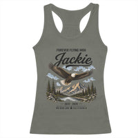 Jackie Bald Eagle Memorial Tribute Racerback Tank Top Forever Flying High Big Bear California 2012 2026