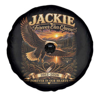Jackie The Eagle Big Bear Lake California Spare Tire Cover Forever Our Queen And In Our Hearts Wildlife Supports