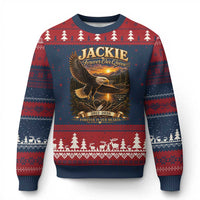 Jackie The Eagle Big Bear Lake California Ugly Christmas Sweater Forever Our Queen And In Our Hearts Wildlife Supports