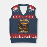 Jackie The Eagle Big Bear Lake California V-Neck Knit Sweater Vest Forever Our Queen And In Our Hearts Wildlife Supports