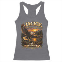 Jackie The Eagle Big Bear Lake California Racerback Tank Top Forever Our Queen And In Our Hearts Wildlife Supports