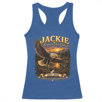 Jackie The Eagle Big Bear Lake California Racerback Tank Top Forever Our Queen And In Our Hearts Wildlife Supports