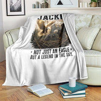Jackie Bald Eagle Throw Blanket Forever Our Queen Not Just An Eagle But A Legend In The Sky