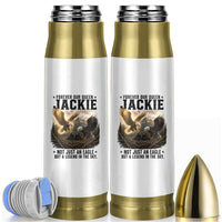 Jackie Bald Eagle Bullet Tumbler Forever Our Queen Not Just An Eagle But A Legend In The Sky