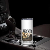 Jackie Bald Eagle Skinny Tumbler Forever Our Queen Not Just An Eagle But A Legend In The Sky
