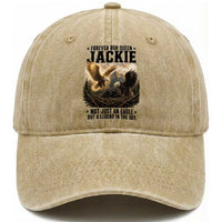 Jackie Bald Eagle Washed Cotton Baseball Cap Forever Our Queen Not Just An Eagle But A Legend In The Sky