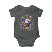 Jackie Bald Eagle Baby Onesie Forever Our Queen And In Our Hearts USA Floral