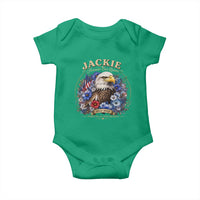 Jackie Bald Eagle Baby Onesie Forever Our Queen And In Our Hearts USA Floral