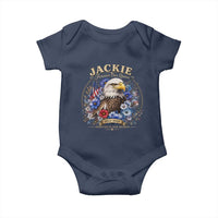 Jackie Bald Eagle Baby Onesie Forever Our Queen And In Our Hearts USA Floral