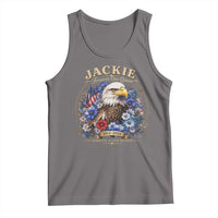 Jackie Bald Eagle Tank Top Forever Our Queen And In Our Hearts USA Floral