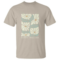 Harris Walz 2024 T Shirt Peace Love Equality Diversity Hope Hand Drawn Flower - Wonder Print Shop