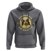 Funny Sarcastic Hoodie Springfield Eat What Shocked Cat Paw Pet Lovers Election 2024 - Wonder Print Shop