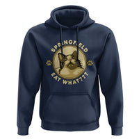 Funny Sarcastic Hoodie Springfield Eat What Shocked Cat Paw Pet Lovers Election 2024 - Wonder Print Shop