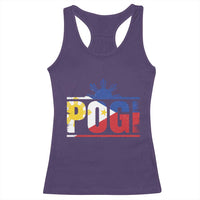 Pogi Filipino Slang Filipino Flag Pinoy Sun And Star Racerback Tank Top - Wonder Print Shop