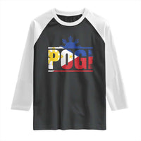 Pogi Filipino Slang Filipino Flag Pinoy Sun And Star Raglan Shirt - Wonder Print Shop
