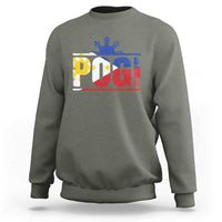 Pogi Filipino Slang Filipino Flag Pinoy Sun And Star Sweatshirt - Wonder Print Shop