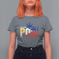 Pogi Filipino Slang Filipino Flag Pinoy Sun And Star T Shirt For Women - Wonder Print Shop