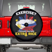 Funny Philippines Spare Tire Cover Exercise I Thought You Said Extra Rice - Wonder Print Shop