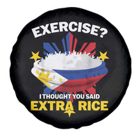 Funny Philippines Spare Tire Cover Exercise I Thought You Said Extra Rice - Wonder Print Shop