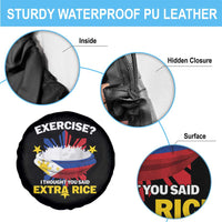 Funny Philippines Spare Tire Cover Exercise I Thought You Said Extra Rice - Wonder Print Shop