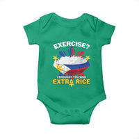 Funny Philippines Baby Onesie Exercise I Thought You Said Extra Rice - Wonder Print Shop