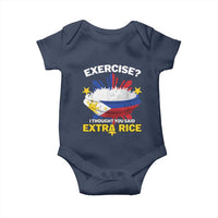 Funny Philippines Baby Onesie Exercise I Thought You Said Extra Rice - Wonder Print Shop