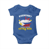Funny Philippines Baby Onesie Exercise I Thought You Said Extra Rice - Wonder Print Shop