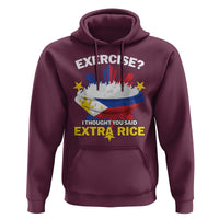Funny Philippines Hoodie Exercise I Thought You Said Extra Rice - Wonder Print Shop