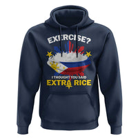 Funny Philippines Hoodie Exercise I Thought You Said Extra Rice - Wonder Print Shop