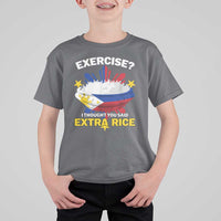 Funny Philippines T Shirt For Kid Exercise I Thought You Said Extra Rice - Wonder Print Shop