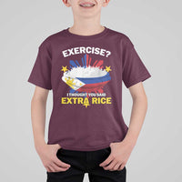 Funny Philippines T Shirt For Kid Exercise I Thought You Said Extra Rice - Wonder Print Shop
