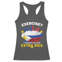 Funny Philippines Racerback Tank Top Exercise I Thought You Said Extra Rice - Wonder Print Shop