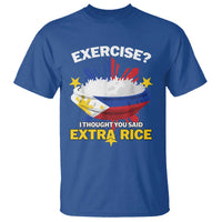 Funny Philippines T Shirt Exercise I Thought You Said Extra Rice - Wonder Print Shop