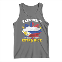 Funny Philippines Tank Top Exercise I Thought You Said Extra Rice - Wonder Print Shop