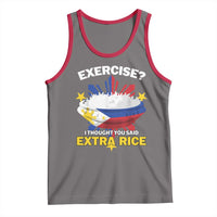 Funny Philippines Tank Top Exercise I Thought You Said Extra Rice - Wonder Print Shop