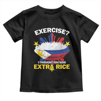 Funny Philippines Toddler T Shirt Exercise I Thought You Said Extra Rice - Wonder Print Shop