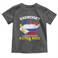 Funny Philippines Toddler T Shirt Exercise I Thought You Said Extra Rice - Wonder Print Shop