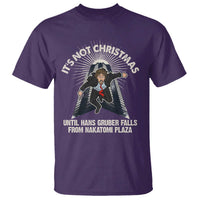 Funny Nakatomi Plaza T Shirt It's Not Christmas Until Hans Gruber Falls From Nakatomi Plaza - Wonder Print Shop