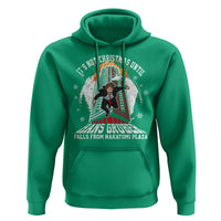 Funny Nakatomi Plaza Hoodie It's Not Christmas Until Hans Gruber Falls From Nakatomi Plaza Explode
