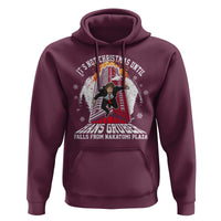 Funny Nakatomi Plaza Hoodie It's Not Christmas Until Hans Gruber Falls From Nakatomi Plaza Explode