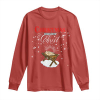 Christmas Begins With Christ Long Sleeve Shirt Christian Christmas Jesus God