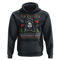 Funny Christian Christmas Hoodie Birthday Boy Jesus God Xmas Tree Angels