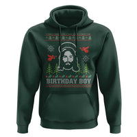 Funny Christian Christmas Hoodie Birthday Boy Jesus God Xmas Tree Angels