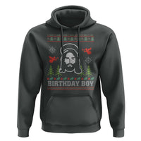 Funny Christian Christmas Hoodie Birthday Boy Jesus God Xmas Tree Angels