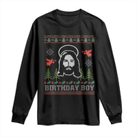 Funny Christian Christmas Long Sleeve Shirt Birthday Boy Jesus God Xmas Tree Angels