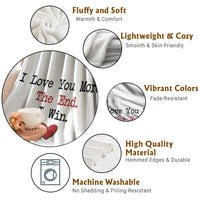 Love You More The End I Win Throw Blanket Couples Valentine Christmas - Wonder Print Shop