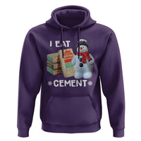 Funny Christmas I Eat Cement Hoodie Snowman Snow Cement Oddly Specific Dank Meme - Wonder Print Shop