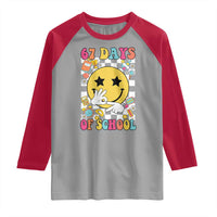 67 Days Of School Raglan Shirt Six Seven Meme Student Teacher - Wonder Print Shop